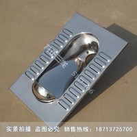 不锈钢反水弯蹲便器 可弯头水封 成人盖板蹲便器 环保安全