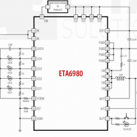 5V-2.4A单芯片三合一移动电源充放电芯片，自动负载启动