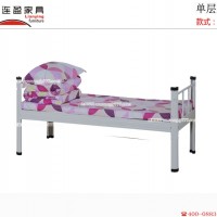 广东钢制单层床安装不需要一颗螺丝，简约又美观！