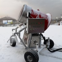 室外滑雪场需要多久才能建成 大型人工造雪机噪音小价格