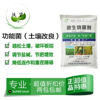 土壤改良生物菌调节土壤板结盐碱疏松抗重茬降低连作障碍冲施肥