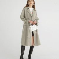 浪漫紫淑秋季女装 女式风衣 时尚女装外套批发