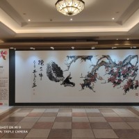 北京展会租赁隔板 画展移动展架 作品展示架艺术作品